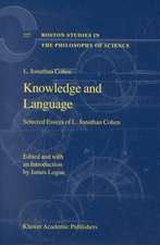 Knowledge and Language: Selected Essays of L. Jonathan Cohen