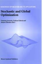 Stochastic and Global Optimization