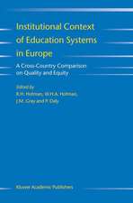 Institutional Context of Education Systems in Europe: A Cross-Country Comparison on Quality and Equity