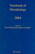 Yearbook of Morphology 2004