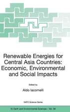 Renewable Energies for Central Asia Countries: Economic, Environmental and Social Impacts