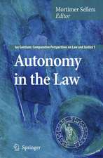 Autonomy in the Law