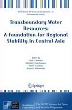 Transboundary Water Resources: A Foundation for Regional Stability in Central Asia