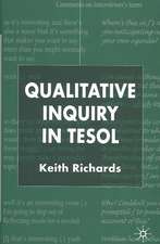 Qualitative Inquiry in TESOL