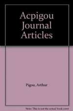 A.C.Pigou: Journal Articles