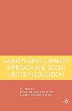 Amartya Sen's Capability Approach and Social Justice in Education