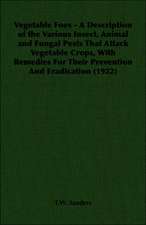 Vegetable Foes - A Description of the Various Insect, Animal and Fungal Pests That Attack Vegetable Crops, with Remedies for Their Prevention and Erad: Instruction - Course of Study - Supervision