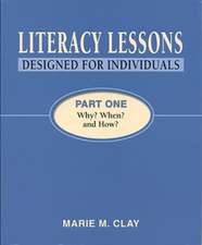 Literacy Lessons: Designed for Individuals