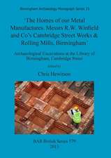 The Homes of Our Metal Manufactures. Messrs R.W. Winfield and Co's Cambridge Street Works and Rolling Mills, Birmingham': Archaeological Excavations a