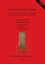 In Praise of Small Things Death and Life at the Late Neolithic-Early Bronze Age Burial of Bolores, Portugal