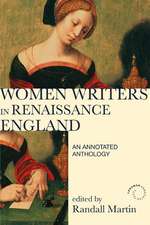 Women Writers in Renaissance England: An Annotated Anthology