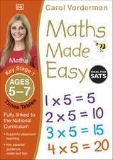 Maths Made Easy: Times Tables, Ages 5-7 (Key Stage 1): Supports the National Curriculum, Multiplication Exercise Book