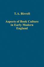 Aspects of Book Culture in Early Modern England