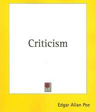 Poe, E: Criticism