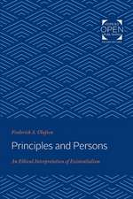 Principles and Persons – An Ethical Interpretation of Existentialism