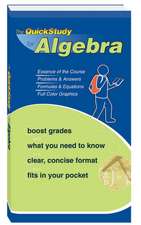 The QuickStudy for Algebra