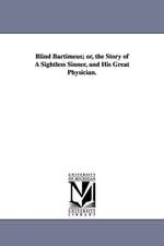 Blind Bartimeus; Or, the Story of a Sightless Sinner, and His Great Physician.