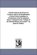 God Revealed in the Process of Creation, and by the Manifestation of Jesus Christ; including An Examination of the Development theory Contained in the 