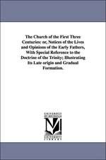 The Church of the First Three Centuries: Or, Notices of the Lives and Opinions of the Early Fathers, with Special Reference to the Doctrine of the Tri