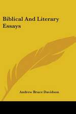 Biblical And Literary Essays