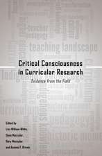 Critical Consciousness in Curricular Research