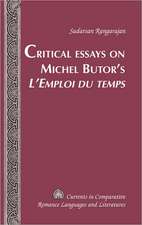 Critical Essays on Michel Butor's L'Emploi Du Temps