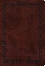 ESV Large Print Compact Bible (TruTone, Mahogany, Border Design)