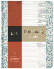 KJV Notetaking Bible, Blue Floral