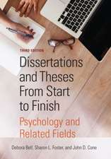 Dissertations and Theses From Start to Finish – Psychology and Related Fields