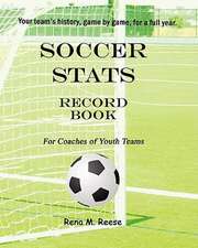 Soccer STATS Record Book for Coaches of Youth Teams