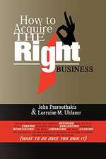 Psarouthakis, J: How to Acquire the Right Business