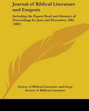 Journal of Biblical Literature and Exegesis