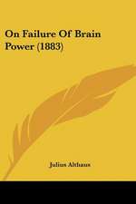 On Failure Of Brain Power (1883)