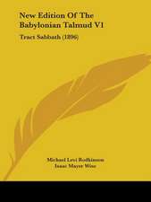 New Edition Of The Babylonian Talmud V1