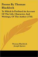 Poems By Thomas Blacklock