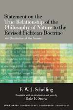 Statement on the True Relationship of the Philosophy of Nature to the Revised Fichtean Doctrine