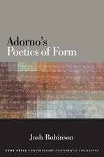 Adorno's Poetics of Form