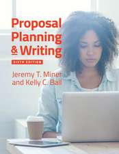 Proposal Planning & Writing