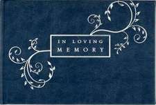 In Loving Memory Funeral Guest Book - Blue (Memorial Book)