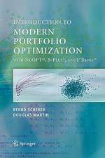 Modern Portfolio Optimization with NuOPT™, S-PLUS®, and S+Bayes™