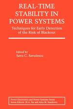 Real-Time Stability in Power Systems: Techniques for Early Detection of the Risk of Blackout