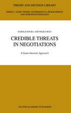 Credible Threats in Negotiations: A Game-theoretic Approach