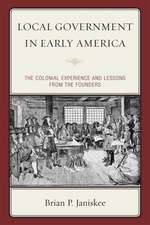 Local Government in Early America