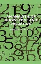 An Analysis of Knowledge and Valuation: Paris - Sahara - Timbuctoo (1933)