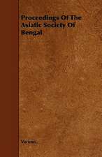 Proceedings of the Asiatic Society of Bengal