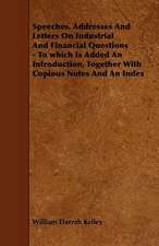 Speeches, Addresses And Letters On Industrial And Financial Questions - To which Is Added An Introduction, Together With Copious Notes And An Index