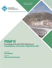 Foga 15 Foundations on Genetic Algorithms XIII