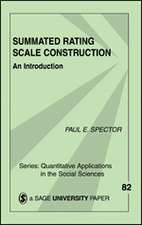 Summated Rating Scale Construction: An Introduction