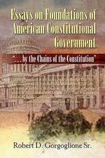 Essays on Foundations of American Constitutional Government