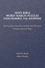 Holy Bible Word Search Puzzles Unscramble the Answers